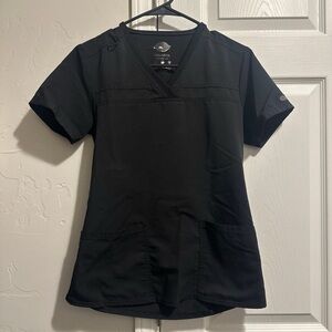 Dickies Black Scrub Top Womens